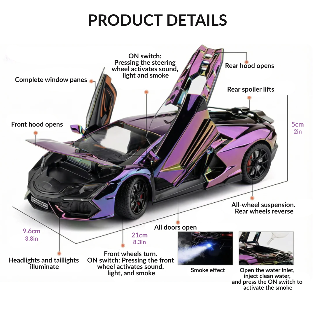 Lamborghini 1:24 Real Steam