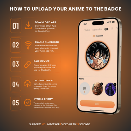 Live Anime Pin