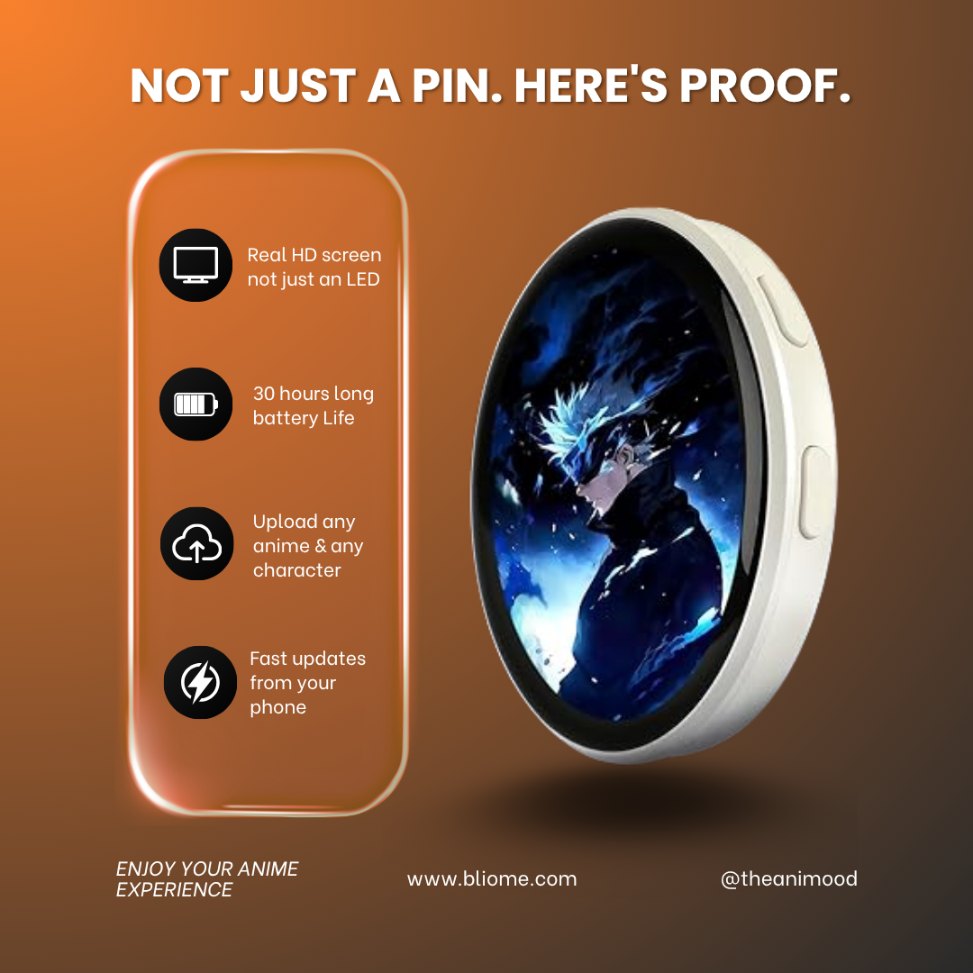 Live Anime Pin