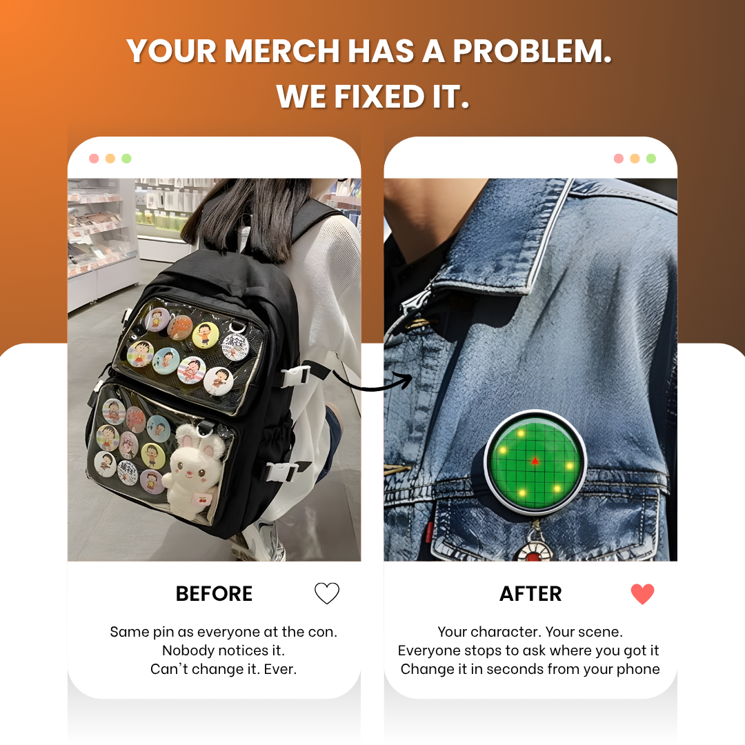 Live Anime Pin