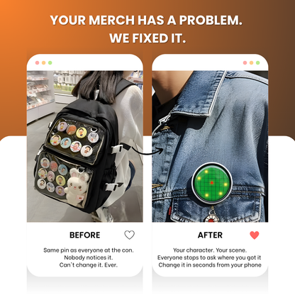 Live Anime Pin